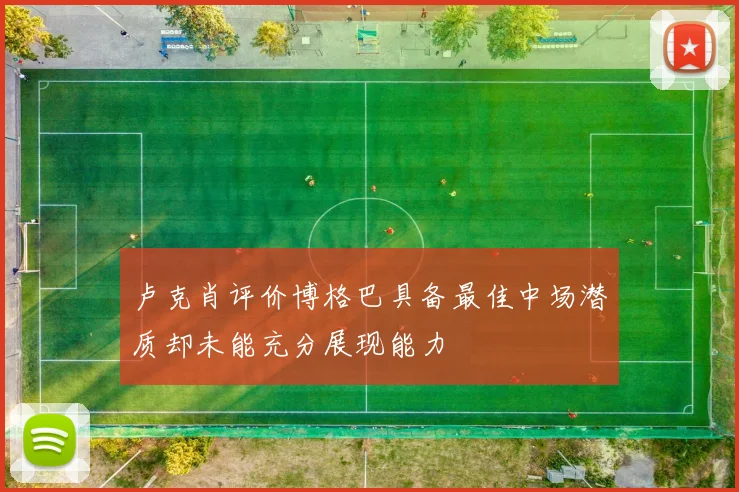 卢克肖评价博格巴具备最佳中场潜质却未能充分展现能力